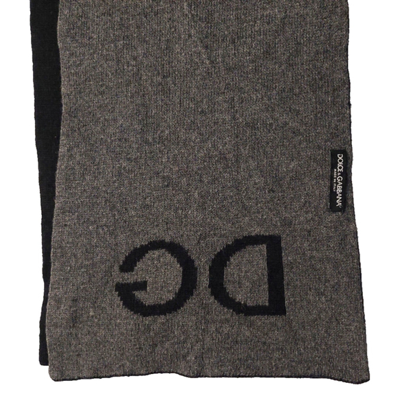 Dolce & Gabbana Black & Gray Reversible Scarf Pre-owned - Picture 11 of 14